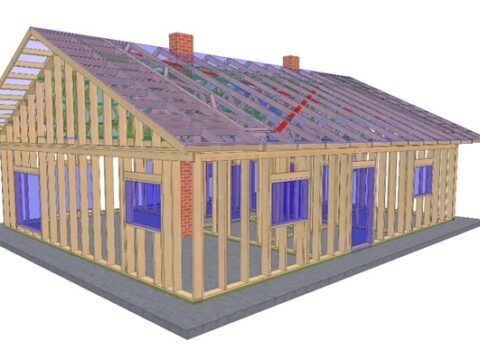 dachy-linter-budynek-mieszkalny-w-technologii-szkieletowej-dach-dwuspadowy (1) - PKD Linter